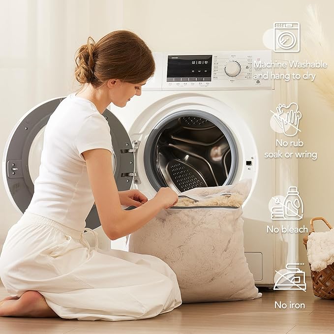 L'AGRATY Faux Fur Throw Blanket: 60" x 80" Luxury Soft Fluffy Rabbit Fur Blankets Twin for Couch Bed Sofa - Cozy Plush Bubble Blankets for Winter: Flannel Fleece Decorative Blanket(Airy Blue)