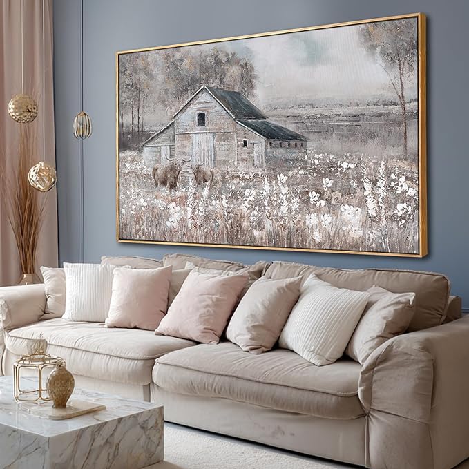 SDYA Nature Wood Wall Decor Tree Wall Art Farmhouse Artwork 32"x48" Large Pictures for Living Room Bedroom Office Decorations