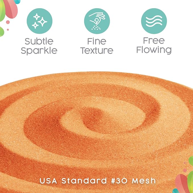 Peach Unity Sand, 1 LB (16 oz), Colored Sand for Weddings, Vase Filler, Home Décor, Craft Sand, and More