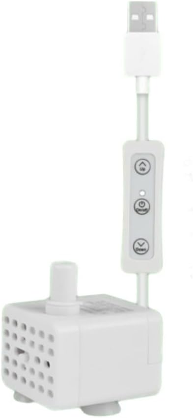 User Friendly USB Water Pump for Household Pets and Rockery Fountains and Easy to Clean (Side Suction)