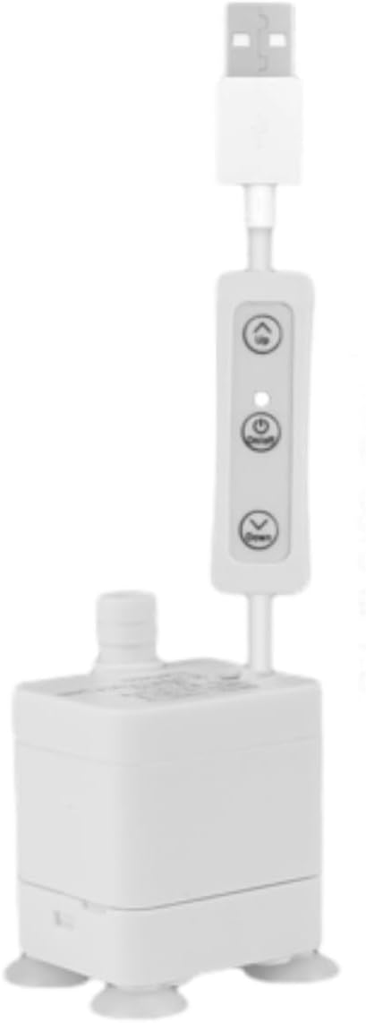 User Friendly USB Water Pump for Household Pets and Rockery Fountains and Easy to Clean (Bottom Suction)