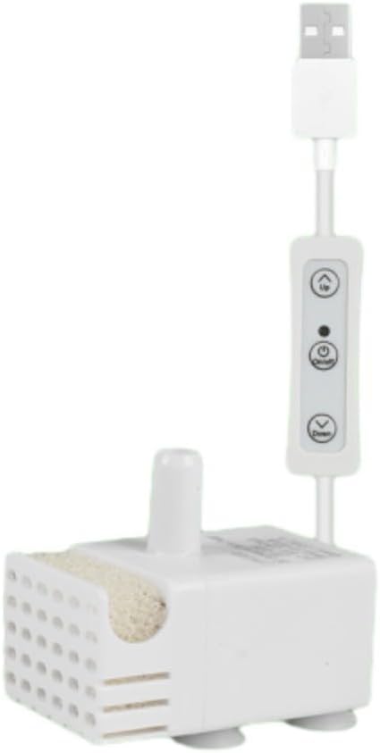 User Friendly USB Water Pump for Household Pets and Rockery Fountains and Easy to Clean (Side Suction)