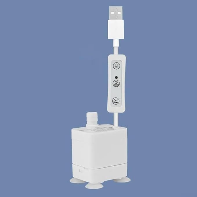 User Friendly USB Water Pump for Household Pets and Rockery Fountains and Easy to Clean (Bottom Suction)
