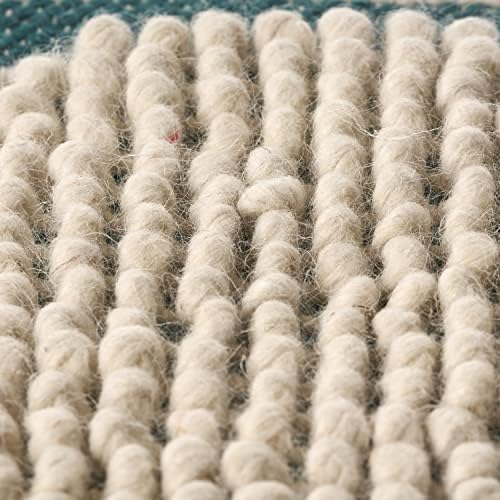 Foamma Pouf Ottoman Teal, 16"x16"x16" - Cylindrical Ottoman Foot Rest for Living Room and Bedroom, Pouf Footstool, Foot Rest for Couch, Boho Furniture for Home