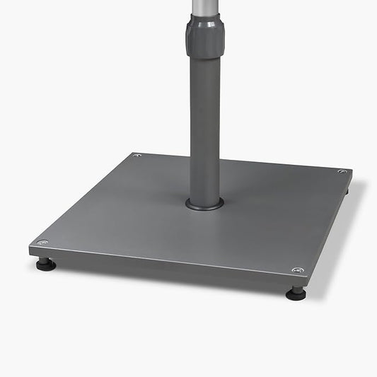PURPLE LEAF Patio Umbrella Base Stand AT4040 Market Table Weighted Base Outdoor Heavy Duty Square Steel Plate Stand 88 LBS Black