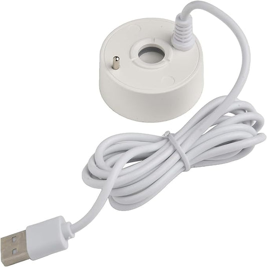 USB Powered Cool Mist Atomizer 5V Humidifier With Long Cable For Indoor Outdoor Fountain Pond Aquarium Water Features Home Office Decor Landscaping(White)
