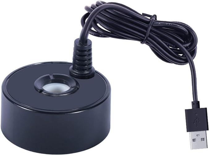 Mist Maker,Mini Mist Maker 5V USB Fountain Mister Foggers For Indoor Outdoor,Small Pond Fog Machine Atomizer Air Humidifier(Black)