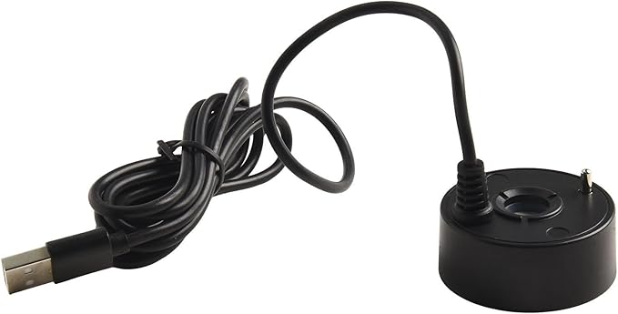 Mist Maker Fog Maker For Indoor Fountain, Pond, Rockery, Aquarium, Vase Or Fish Tank,Long 1.4m Cable And 5W Power,For Home Garden Decor(Black)