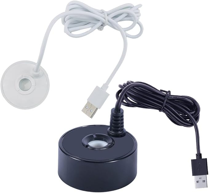 Mist Maker,Mini Mist Maker 5V USB Fountain Mister Foggers For Indoor Outdoor,Small Pond Fog Machine Atomizer Air Humidifier(Black)
