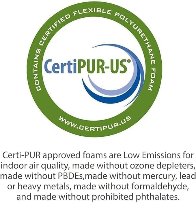 Foamma Pouf Ottoman 20" 20"x14", Coral - Square Ottoman Foot Rest for Living Room and Bedroom, Spongy Pouf Footstool with Microfiber Chenille Cover, Foot Rest for Couch with Removable Cover