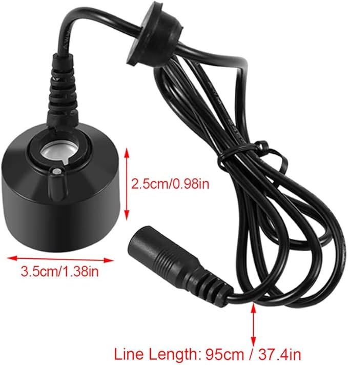 Mist Maker, Ultrasonic Water Fountain Pond Fogger Mini Mister Fog Machine Atomizer Air Humidifier Indoor Foggers Halloween Christmas Party Water Feature Rockery Fish Tank Vase Christmas Birdbath Decor