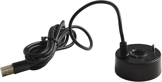 Landscaping Spray, 5V USB Mist Maker, Fog Maker Ultrasonics, 1.4M Long Cable, For Aquarium Fish Tank Rockery Fountain Indoor Landscaping Small Fountains, 47×25mm(Black)