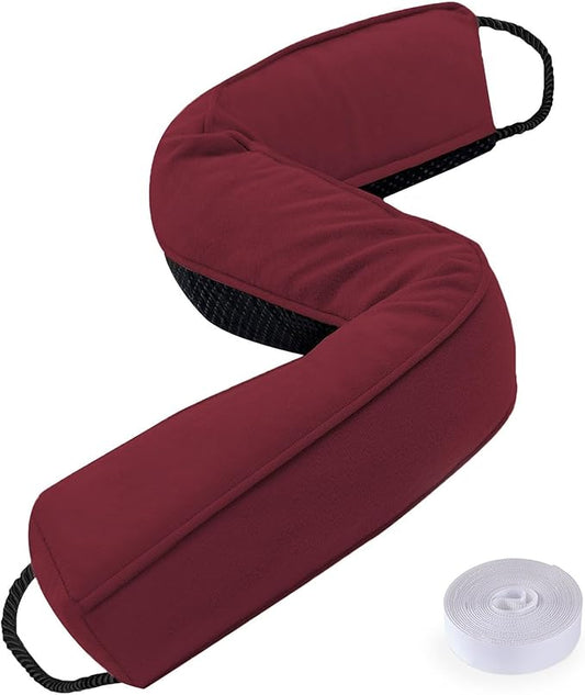 Sunolga 38" Door Draft Stopper Blocks Hot Cold Air with Removable Washable Cover for Gaps Up to 3", All-Season Noise and Wind Seal for The Bottom of Door and Window, Red