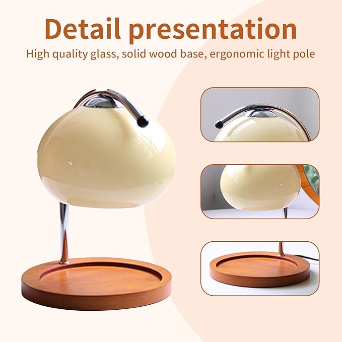 Topyond Candle Warmer Lamp with Extra-Large Solid Wood Tray, Candle Warmer, Dimmable Vintage Aromatherapy Table Lamp, Bedroom Desk Decor Gift for Women and Home Decorators