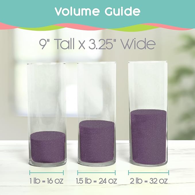 Victorian Lilac Unity Sand, 1 LB (16 oz), Colored Sand for Weddings, Vase Filler, Home Décor, Craft Sand, Aquarium Sand, and More