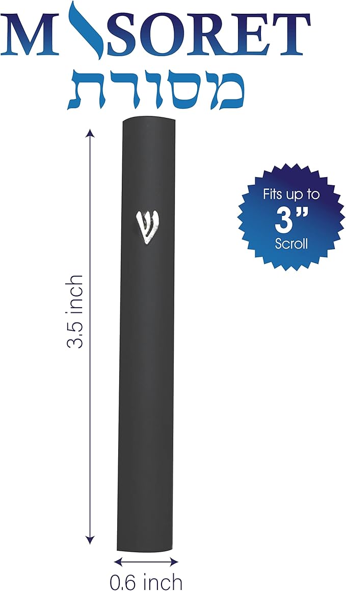 1-Piece Aluminum Door Mezuzah Cases: Special Profile, No Holes, 3-Inch 7cm Hebrew Parchment Scroll Holder Boxes