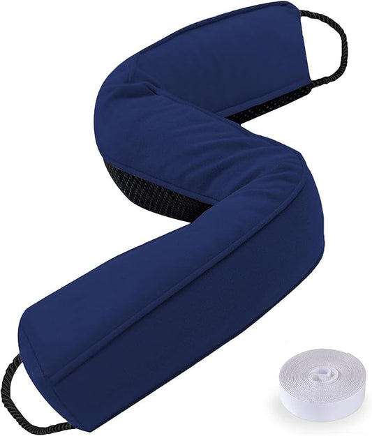 Sunolga 38" Door Draft Stopper Blocks Hot Cold Air with Removable Washable Cover for Gaps Up to 3", All-Season Noise and Wind Seal for The Bottom of Door and Window, Blue