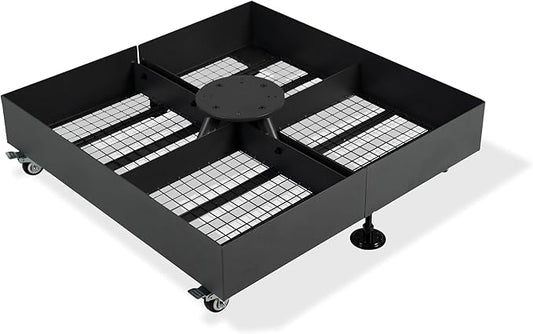 PURPLE LEAF Patio Umbrella Base WK4500 with 4 Lockable Wheels 1100 lbs High Capacity Heavy-Duty Cantilever Offset Steel Weighted Base