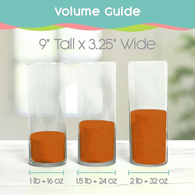 Pumpkin Spice Unity Sand, 1 LB (16 oz), Colored Sand for Weddings, Vase Filler, Home Décor, Craft Sand, Aquarium Sand, and More