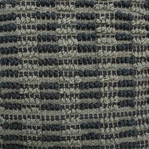 Foamma Pouf Ottoman Teal Blue, 16"x16"x16" - Square Ottoman Foot Rest for Living Room and Bedroom, Pouf Footstool, Foot Rest for Couch, Boho Furniture for Home