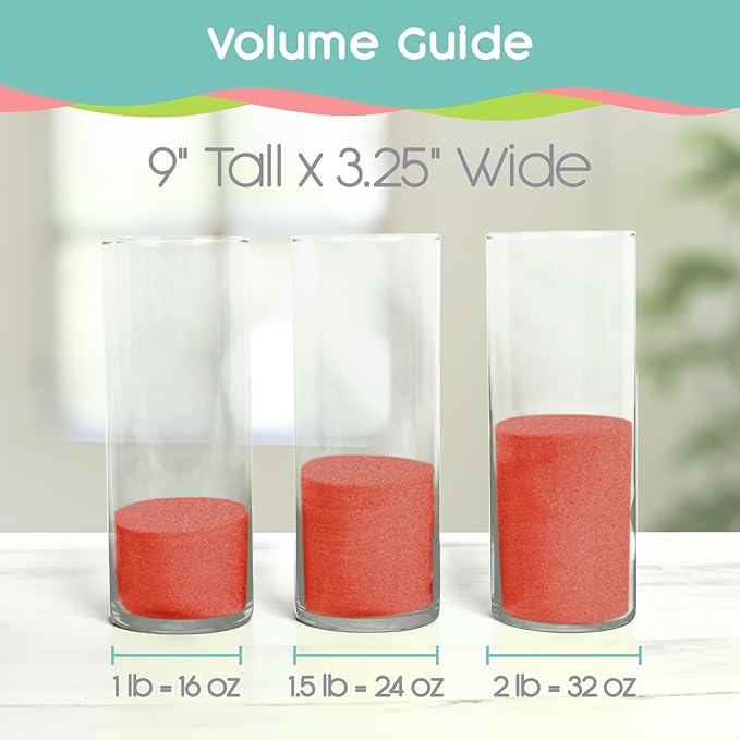 Persimmon Unity Sand, 1 LB (16 oz), Colored Sand for Weddings, Vase Filler, Home Décor, Craft Sand, Aquarium Sand, and More