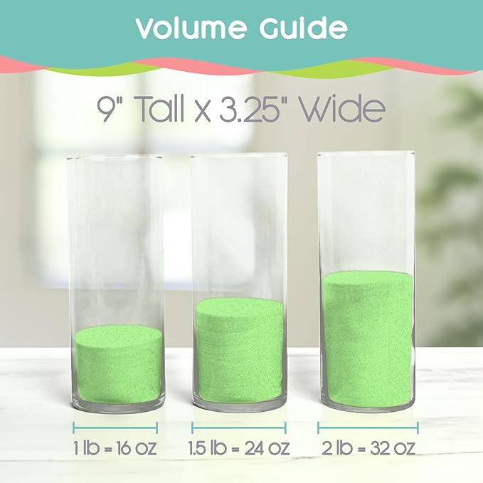 Mint Green Unity Sand -1.5 LB (22 oz), Mint Colored Sand for Weddings, Vase Filler, Home Décor, Craft Sand, Aquarium Sand, and More