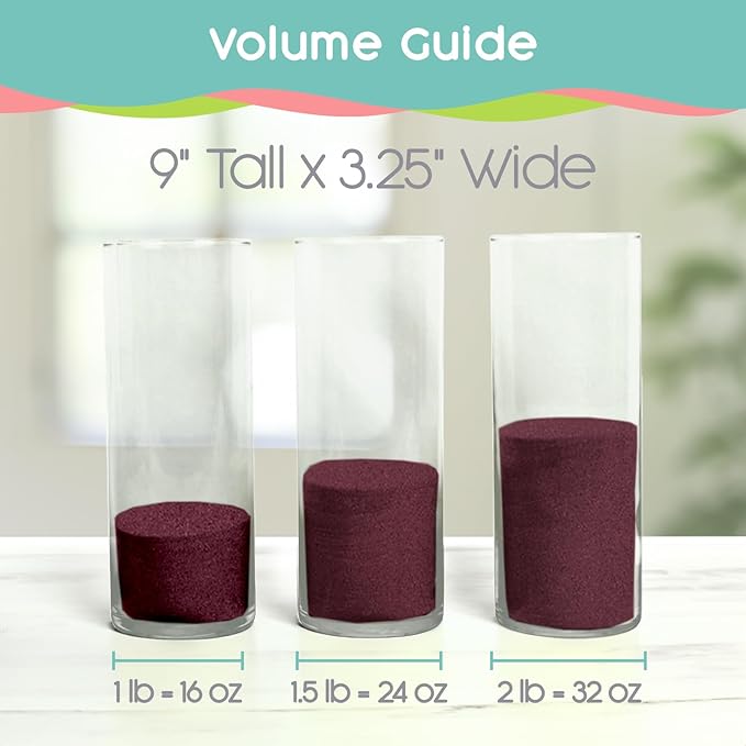 Wine Unity Sand, 2 LB (32 oz), Colored Sand for Weddings, Vase Filler, Home Décor, Craft Sand, Aquarium Sand, and More