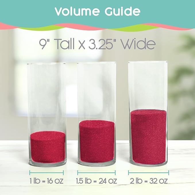 Guava Unity Sand, 1 LB (16 oz), Colored Sand for Weddings, Vase Filler, Home Décor, Craft Sand, Aquarium Sand, and More