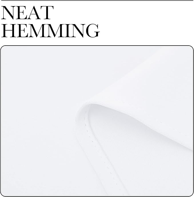 NICETOWN Draperies Curtains Panels, Blocking Out 50% Sunlight Window Treatment Curtains, Grommet Small Window Drapes for Bedroom (2 Panels, 29 by 45, White)