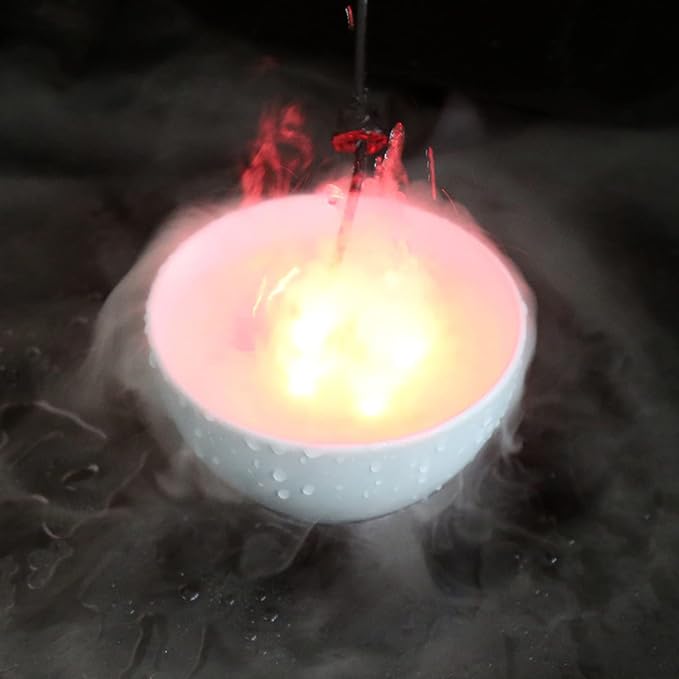 Mist Maker, 24V Color Changing Ultrasonic Mist Maker Water Fountain Pond Atomizer Air Humidifier 12 LED Fog Water Fountain Party (3)