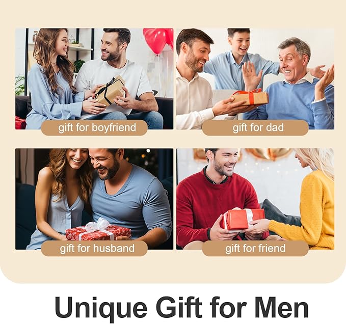 Valet Tray for Men and Women PU Leather Key Holder Bowl for Entryway Table Bedside Nightstand Desk Catchall Organizer Tray for Wallet, Watch, Key, Phone Men's Gift - 9.8" L x 9.8" W x 2" H