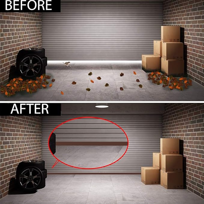 [New Upgrade] Huge Gap Door Draft Stopper, 3.4" W Widened Door Sweep Seal Gap Up to 1.8" for Interior & Exterior Doors - Keeping Draft, Noise, Dust and Unwanted Animals Out,3.4" W x 39" L,Brown