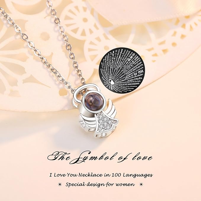 Christmas Sunflower Gifts for Women,Sunflowers Gifts for Mom Angels Figurines Sunflower Bouquet with Necklace, Light Up Sunflowers in Glass,Xmas Birthday Gifts for Her Mom Wife Girlfriend Sister