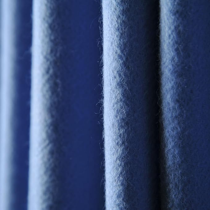 CUDDLE DREAMS Premium Cashmere Throw Blanket with Fringe, Luxuriously Soft (Porcelain Blue)