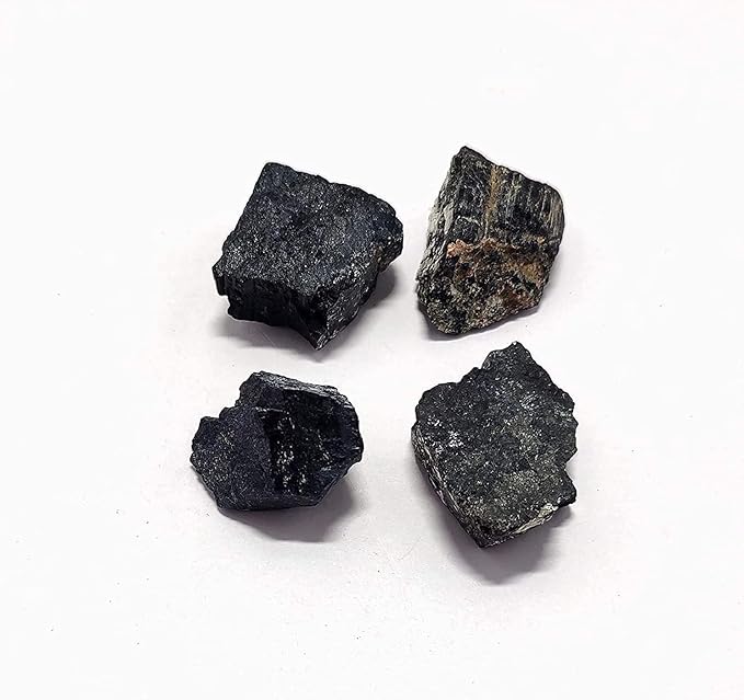 1 Lb Black Tourmaline Bulk Rough Raw Rock Natural Crystal Gem Stone For Cabbing, Tumbling, Lapidary, Polishing, Wire Wrapping, Fountain, Wicca, Reiki Healing, Mediation, Chakra Balancing, Yoga