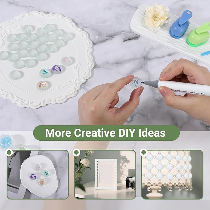 SUREAM White Marbles for Vases, 0.8LB Decorative Stones for Vases, Glass Stones for Vase Filler, Fish Tank, Fireplaces, Aquarium Decor