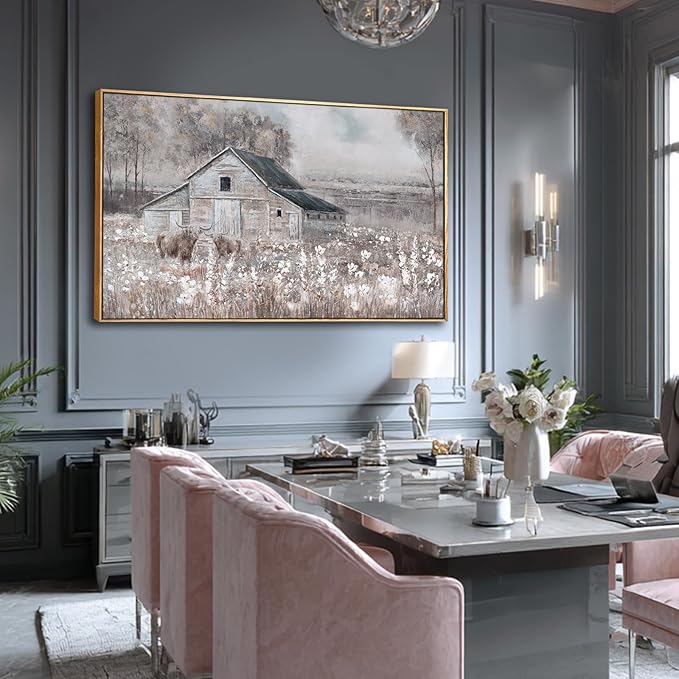 SDYA Nature Wood Wall Decor Tree Wall Art Farmhouse Artwork 32"x48" Large Pictures for Living Room Bedroom Office Decorations