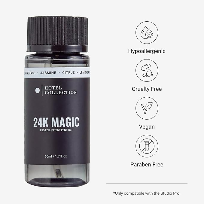 Hotel Collection Diffuser Oil-24K Magic Pro-Pod-Aromatherapy Essential Fragrance Oil-Italian Bergamot, Lemongrass & Sweet Laurel Leaf-50ML 1.7 Fl oz