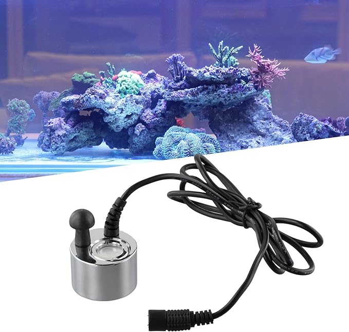 Aquarium Fish Tank Atomizer, Ultrasonics Mist Maker, Fog Maker For Water Fountain Pond Rockery Fishtank Vase Birdbath, Rockery Bonsai Water Ornaments Single Head Atomizer