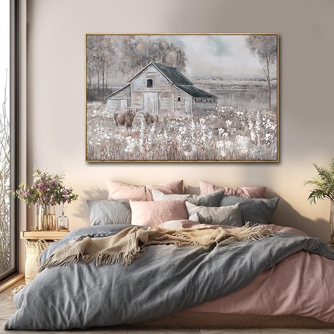 SDYA Nature Wood Wall Decor Tree Wall Art Farmhouse Artwork 32"x48" Large Pictures for Living Room Bedroom Office Decorations