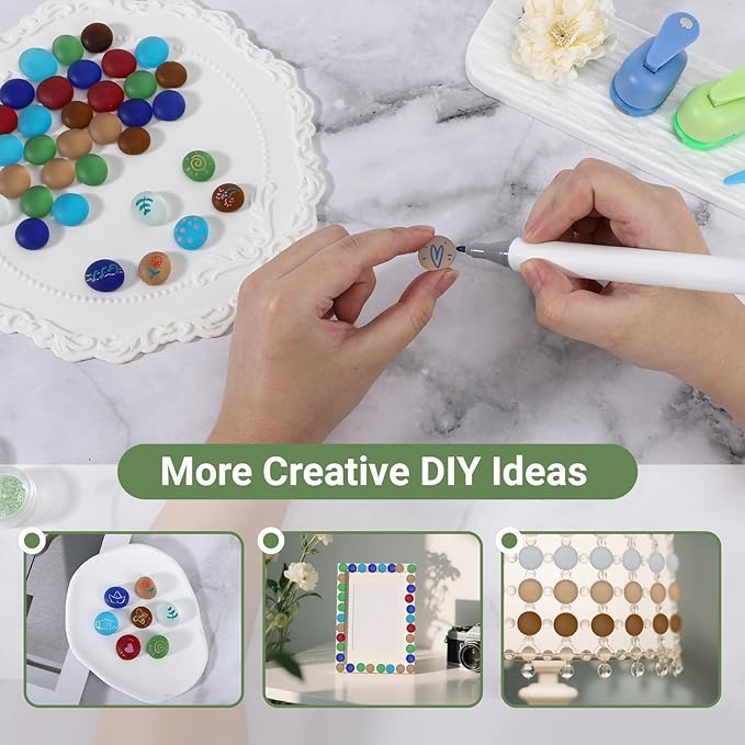 SUREAM Mixed Colored Flat Glass Gems, 0.8LB Glass Pebbles Beads for Vases Fillers Aquarium Fish Tank Rocks DIY Crafts Table Scatter Decoration