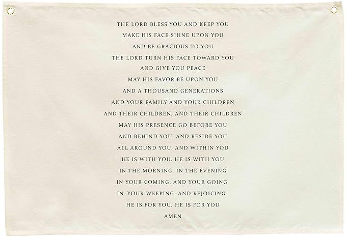 Psalms Christian Bible Verses Scripture Quote Religious Church Decor Sunday School Decor Prayer Room Faith The Lord Bless You And Keep Rectangular Banner Flag Sign Poster Wall Art Christmas Gift