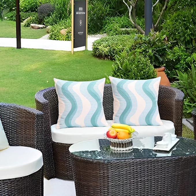 1 PCS Embroidered Throw Pillow Cover Cotton Decorative Square Cushion Cases Creative Luxurious Pillow Inserts for Home Sofa Bed and Chair 18 x 18 Inch (Gray)