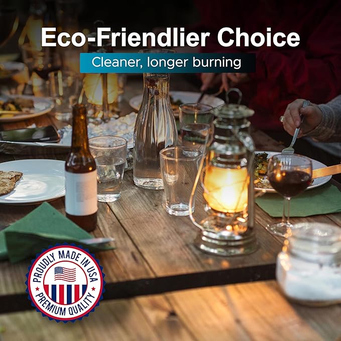 Firefly Kosher Clean Fuel Lamp Oil - Smokeless, Virtually Odorless, and - Long-Lasting Burn Time for Indoor & Outdoor Lamps - 5 Gallons - Made in USA