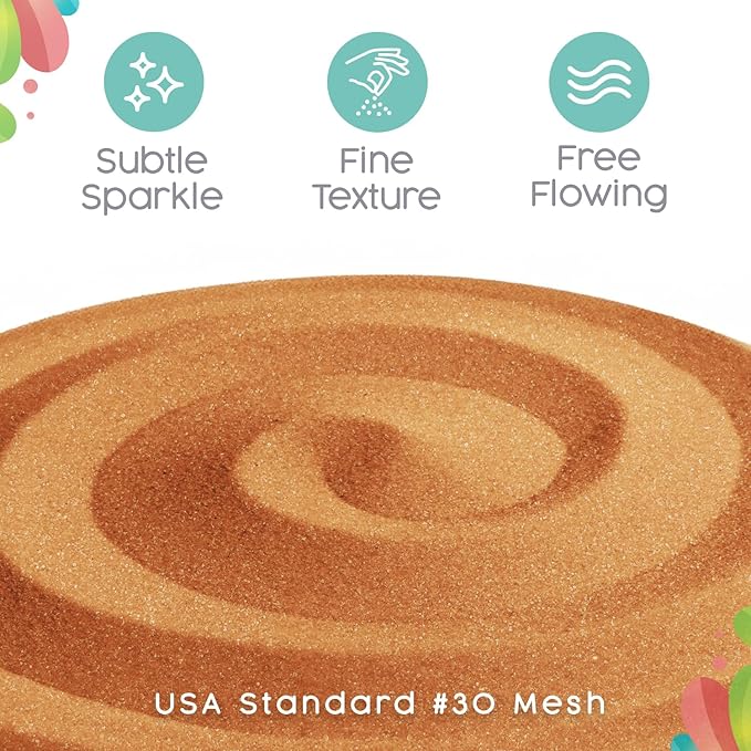 Mango Unity Sand, 1 LB (16 oz), Orange Colored Sand for Weddings, Vase Filler, Home Decor, Crafts, Terrariums, and More