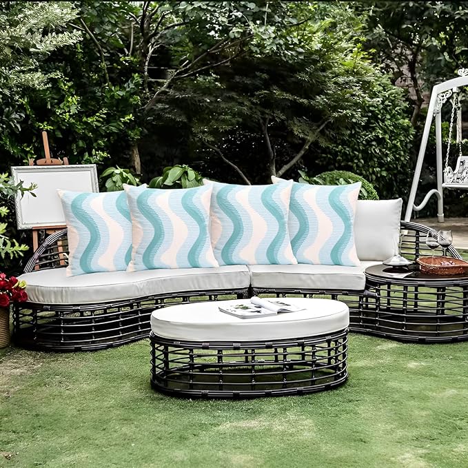 1 PCS Embroidered Throw Pillow Cover Cotton Decorative Square Cushion Cases Creative Luxurious Pillow Inserts for Home Sofa Bed and Chair 18 x 18 Inch (Gray)