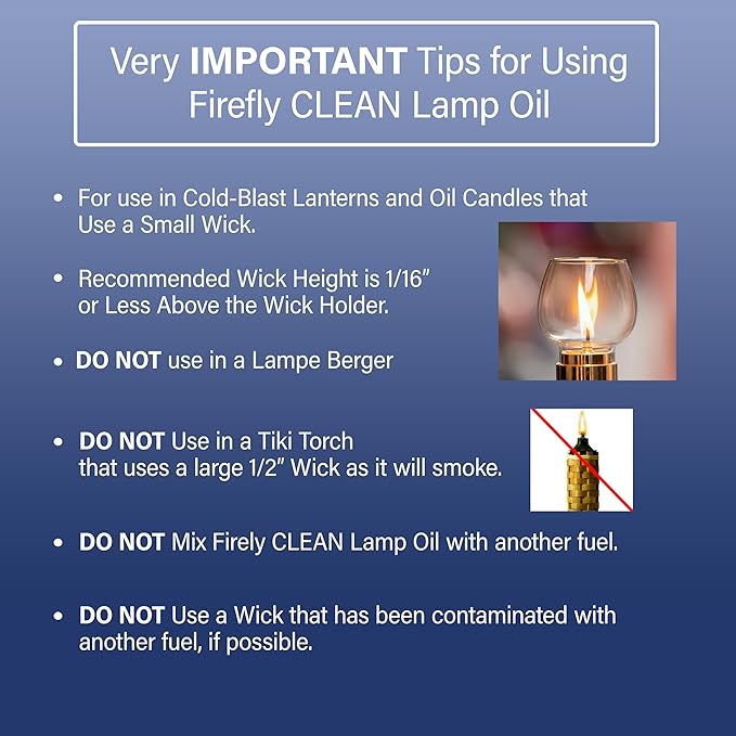 Firefly Kosher Clean Fuel Lamp Oil - Smokeless, Virtually Odorless, and - Long-Lasting Burn Time for Indoor & Outdoor Lamps - 5 Gallons - Made in USA