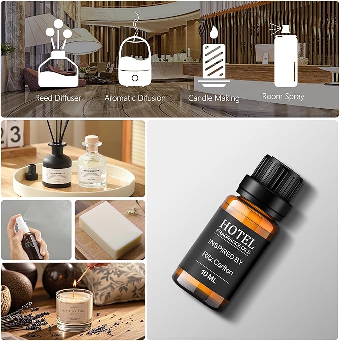Hotel Collection Diffuser Oil Inspired by The Conic 5-Star Hotel Coastal Blend No.1014,Essential Oils for Diffusers for Home Hotel Scents for Home,Waterless Essential Oil Diffuser (10ml)