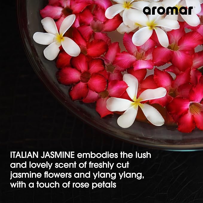 AROMAR Premium Fragrance Oil - Essential Oil for Diffusers & Home Aromatherapy - Italian Jasmine - 8oz