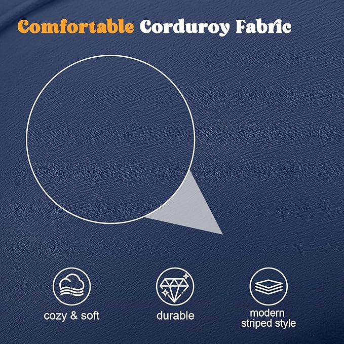 MeMoreCool Stuffed Round Pouf Ottoman Foot Rest, Floor Pouf Foot Stool with Soft Foam Chunk Filling, Small Round Ottoman Footstool Circle Footrest for Living Room